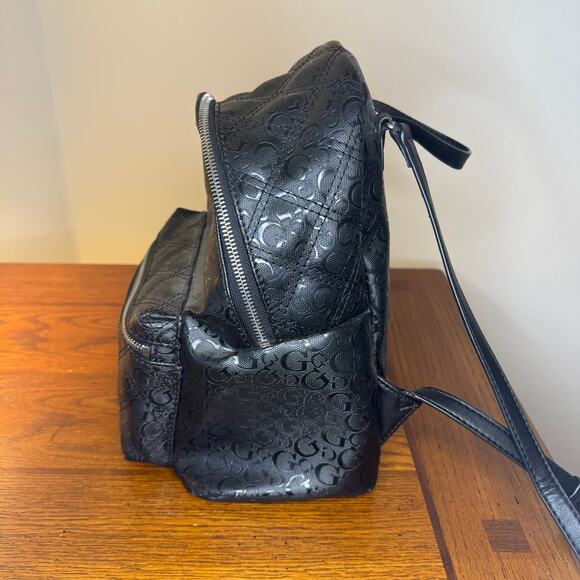 GUESS Black Logo Backpack - Picture 4 of 13